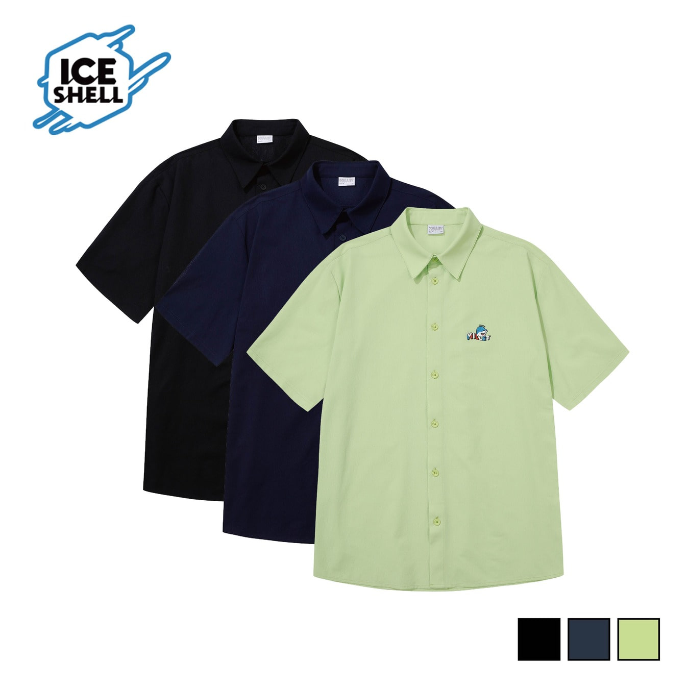 MCC SHORT SLEEVE ICE SHELL SHIRTS_OVER FIT